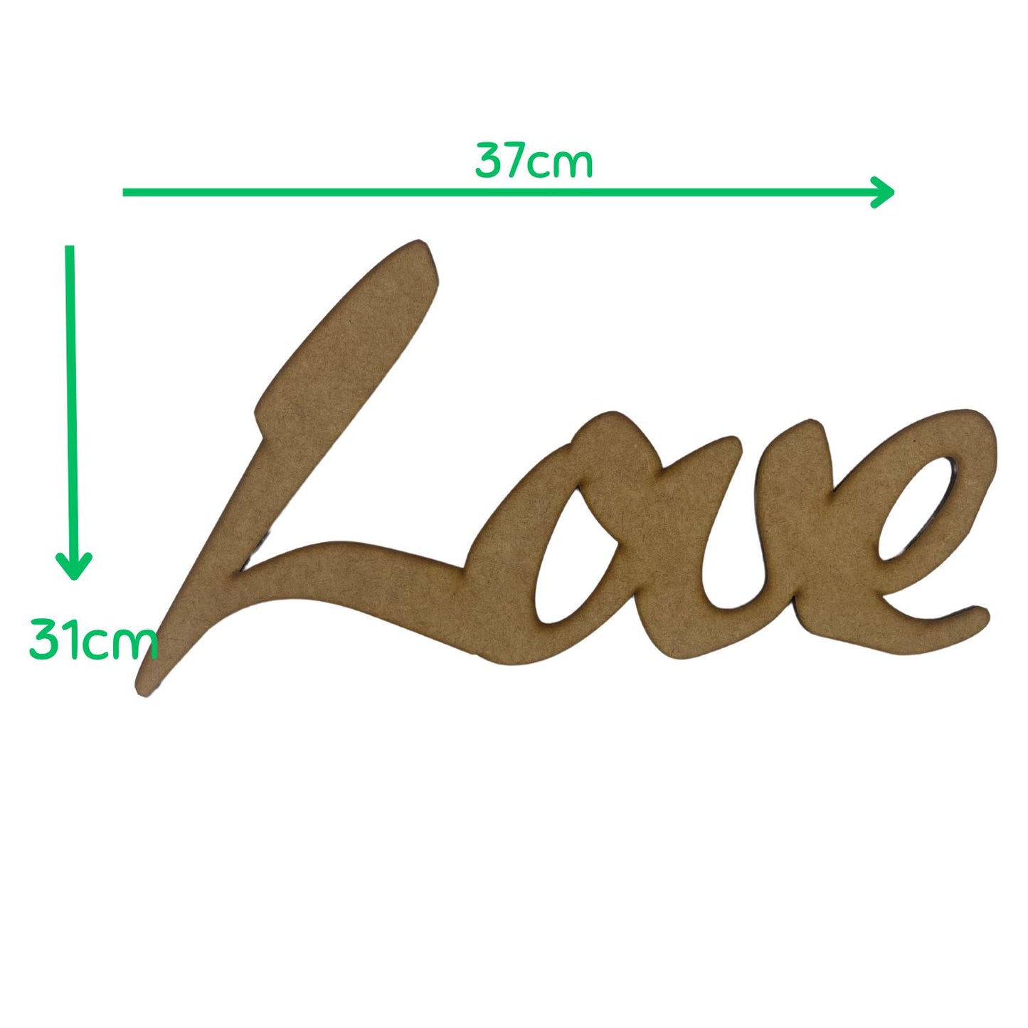 Wooden Blank - Love (37x31cm)