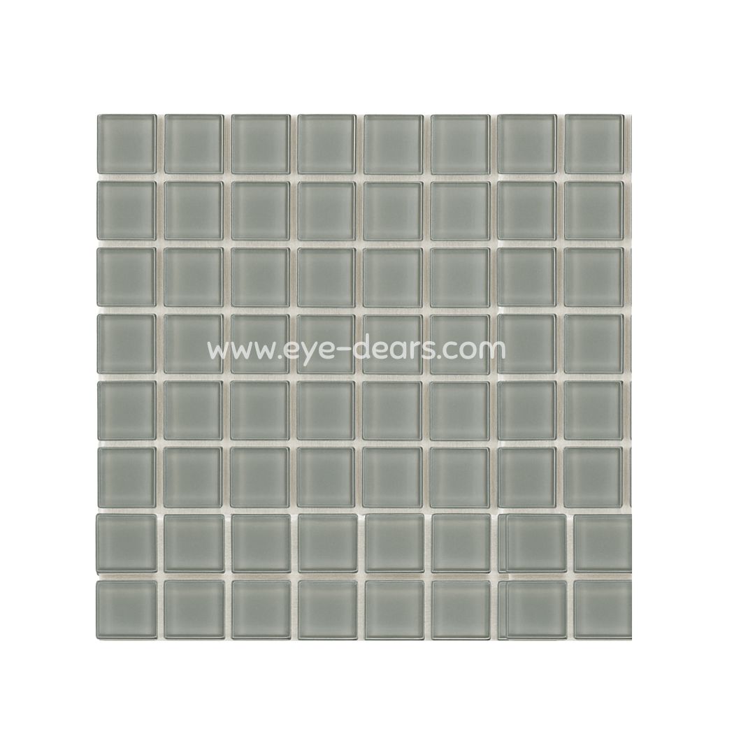 Mosaic Tiles - Dove Grey Glass 10x10mm
