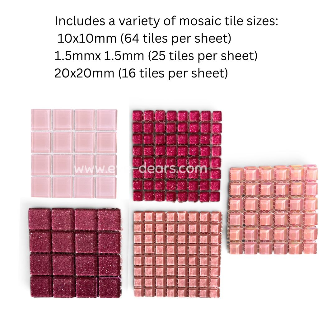 Mosaic Tiles Collection - Rose Quartz Palette