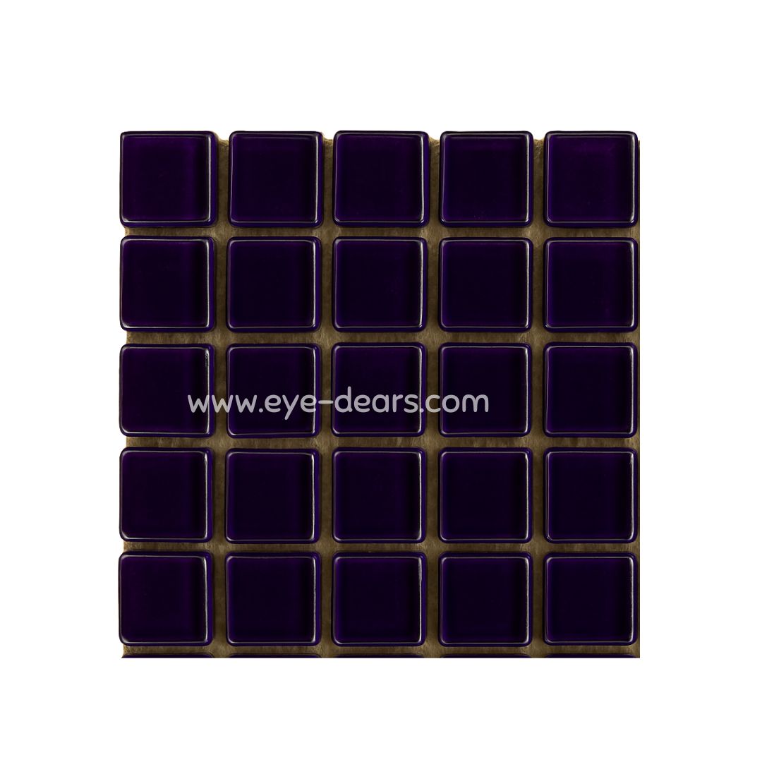 Mosaic Tiles - Single Sheet Black Gold Leaf 15x15mm