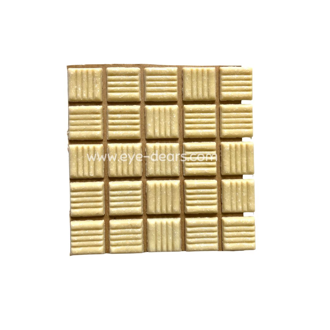 Mosaic Tiles - Single Sheet Turn on Texture - Condensed Milk 20x20mm