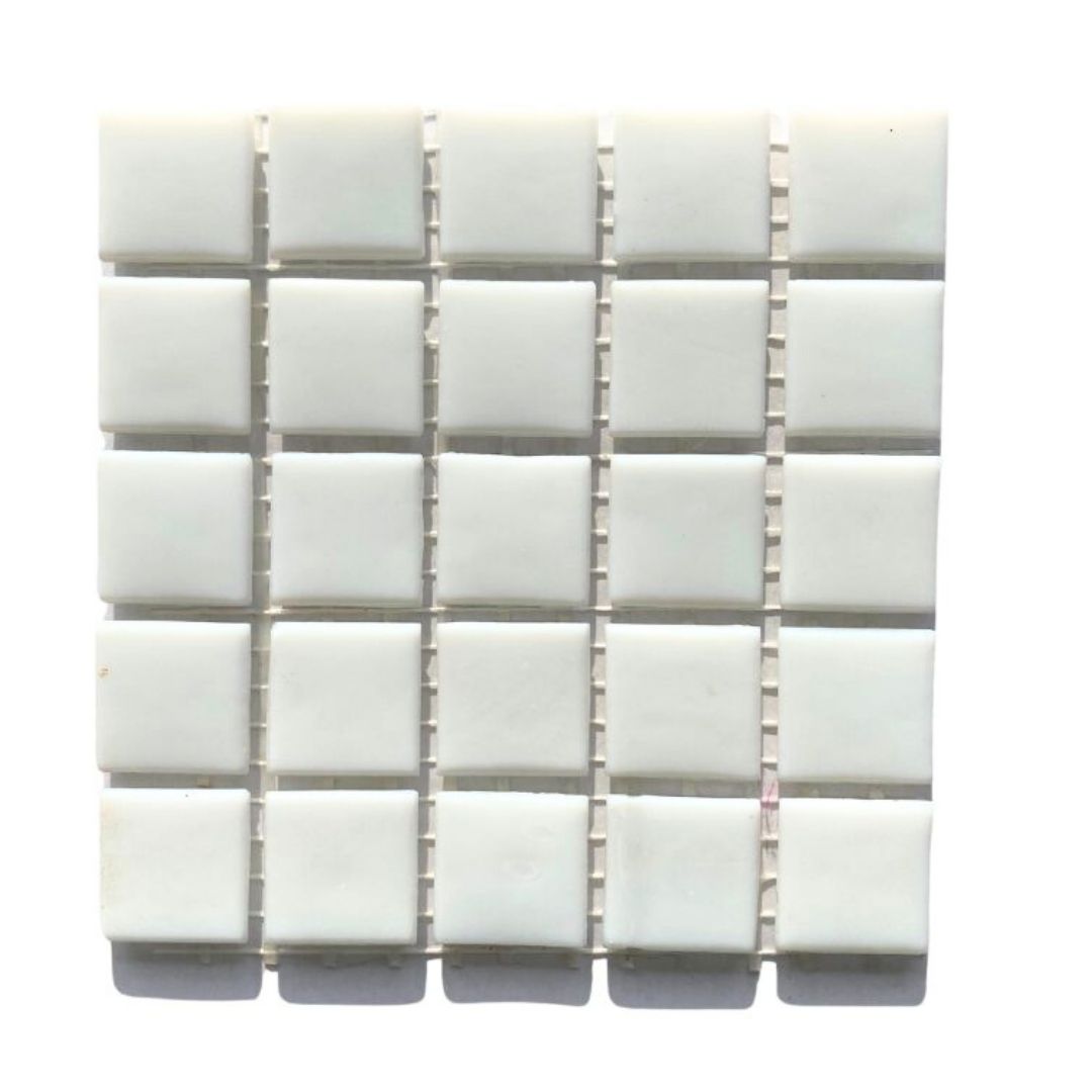 Mosaic Tiles - Sheet White Matt 20x20mm