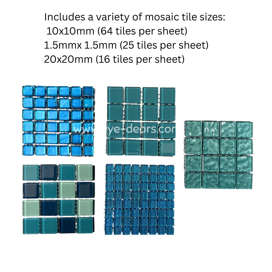 Mosaic Tiles - Turquoise Tide Collection