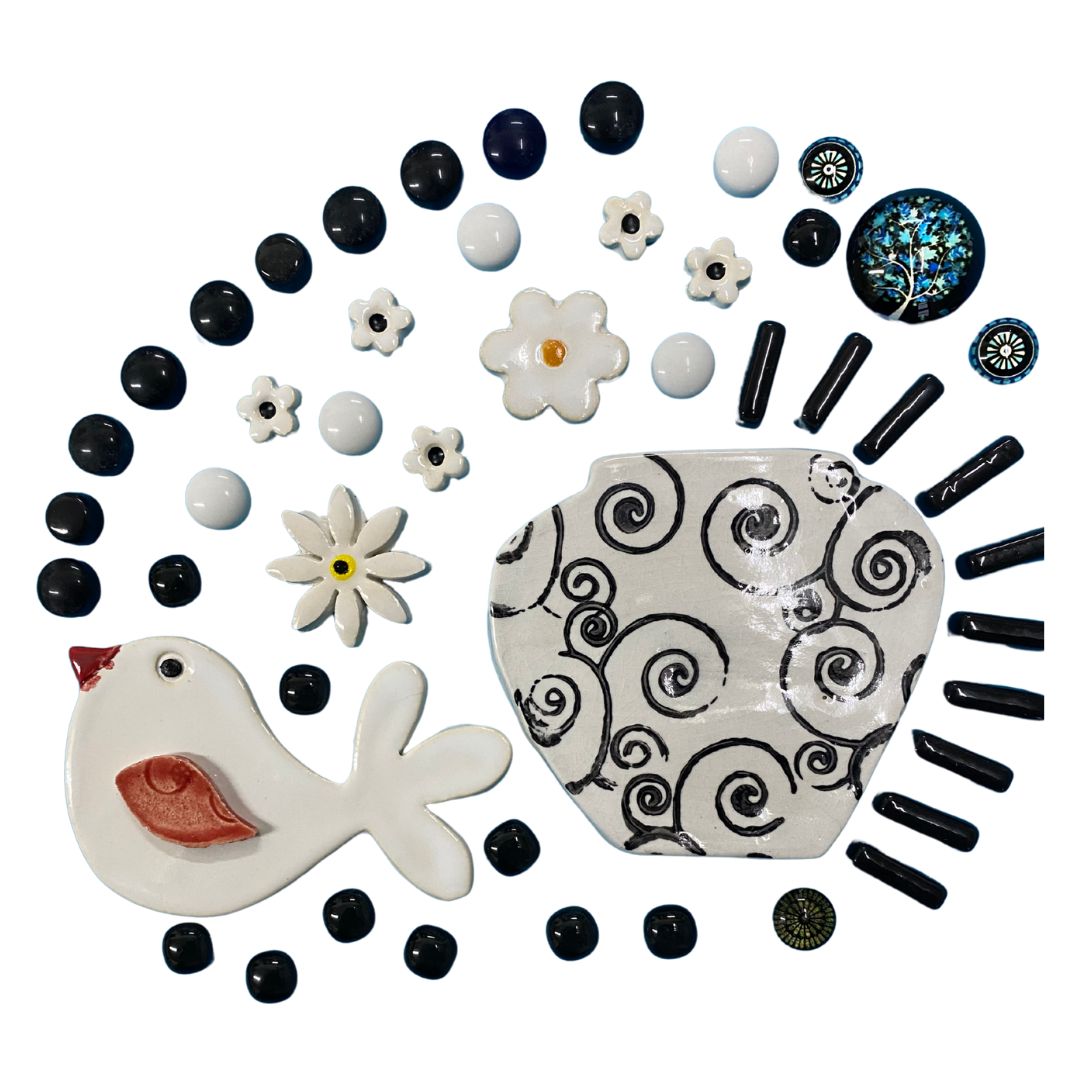 Craft/Mosaic Insert Collection - White and Black