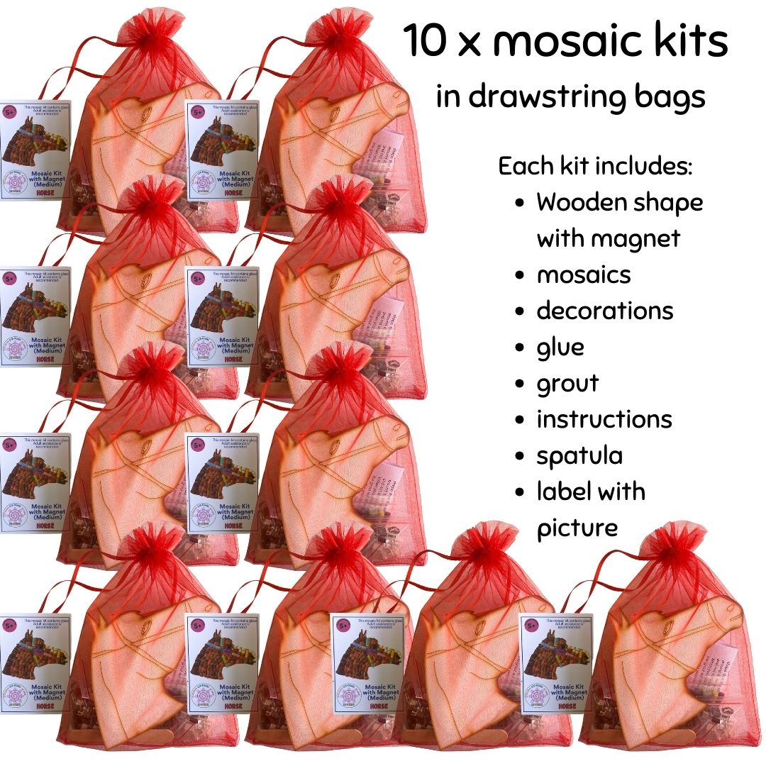 Mosaic Craft Kit with Magnet - Horse (Medium)