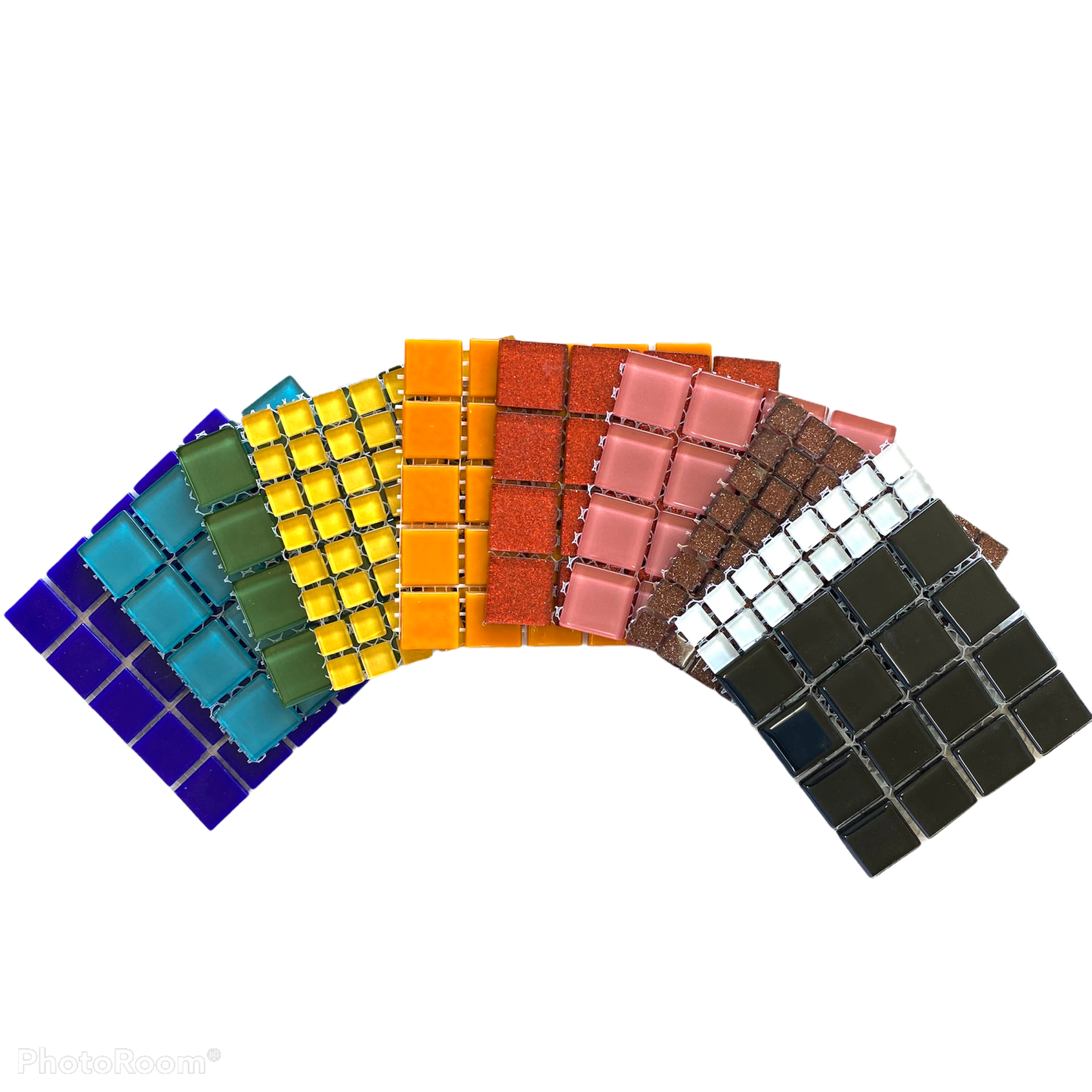 Mosaic Tiles - 10 x Rainbow Mix
