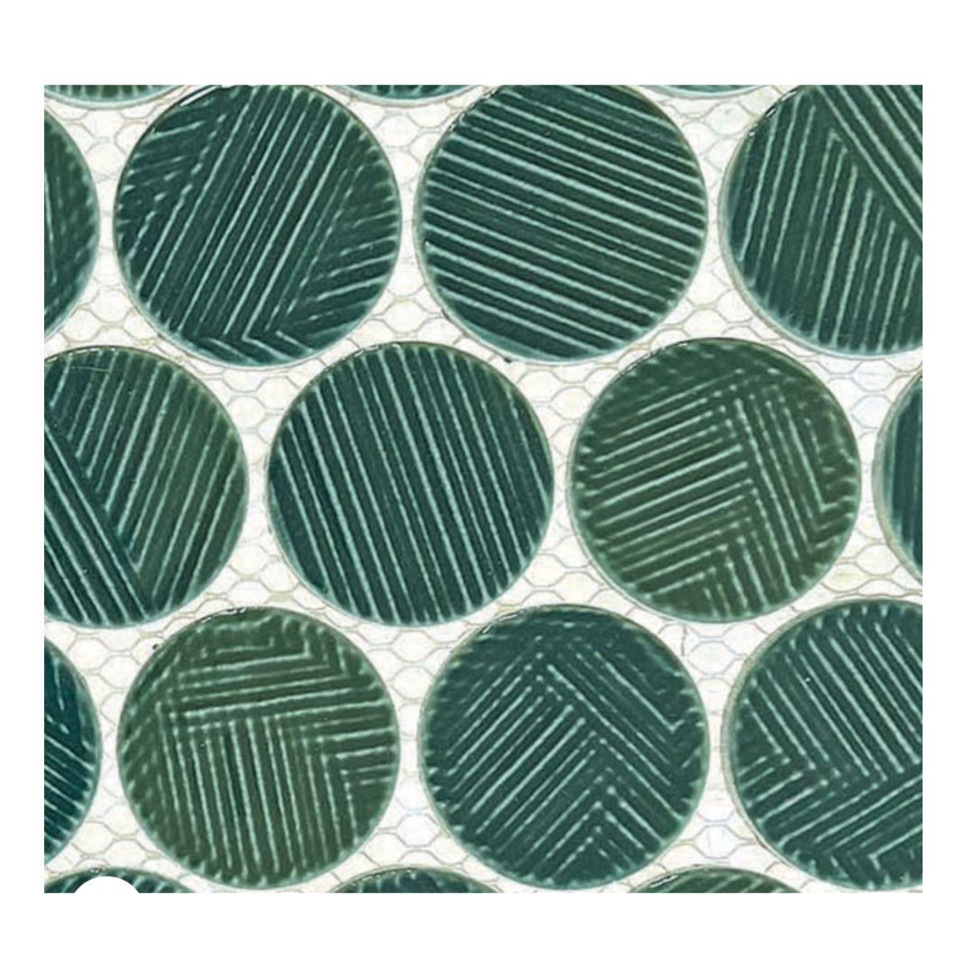 Decor Tiles - Porcelain Mosaic Orbit Fern
