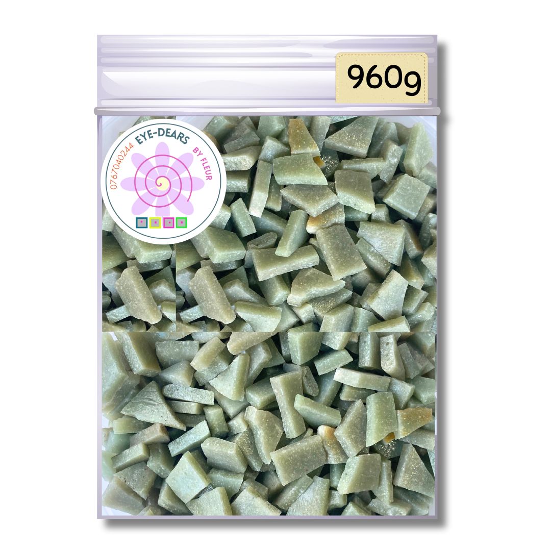 Mosaic Tiles Pre-cut Avocado Green 960g (for crafting)