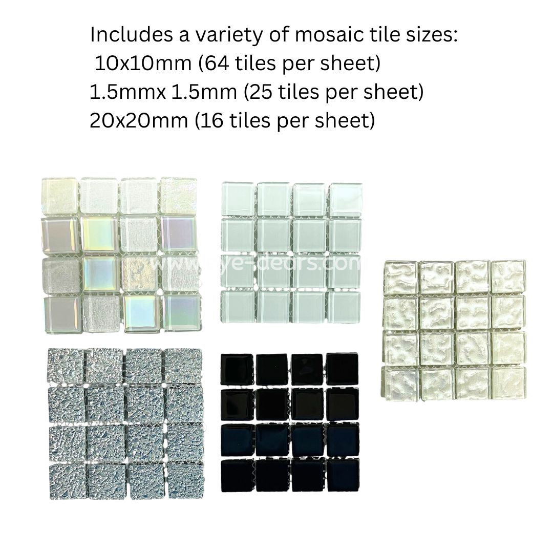 Mosaic Tiles Collection - Monochrome Contrast Palette