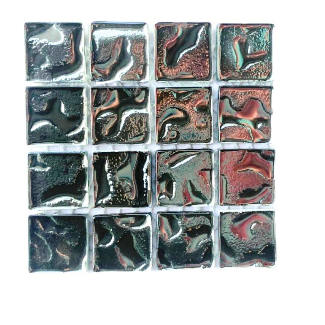 Mosaic Tiles - Single Sheet Silver Lustre 20x20mm