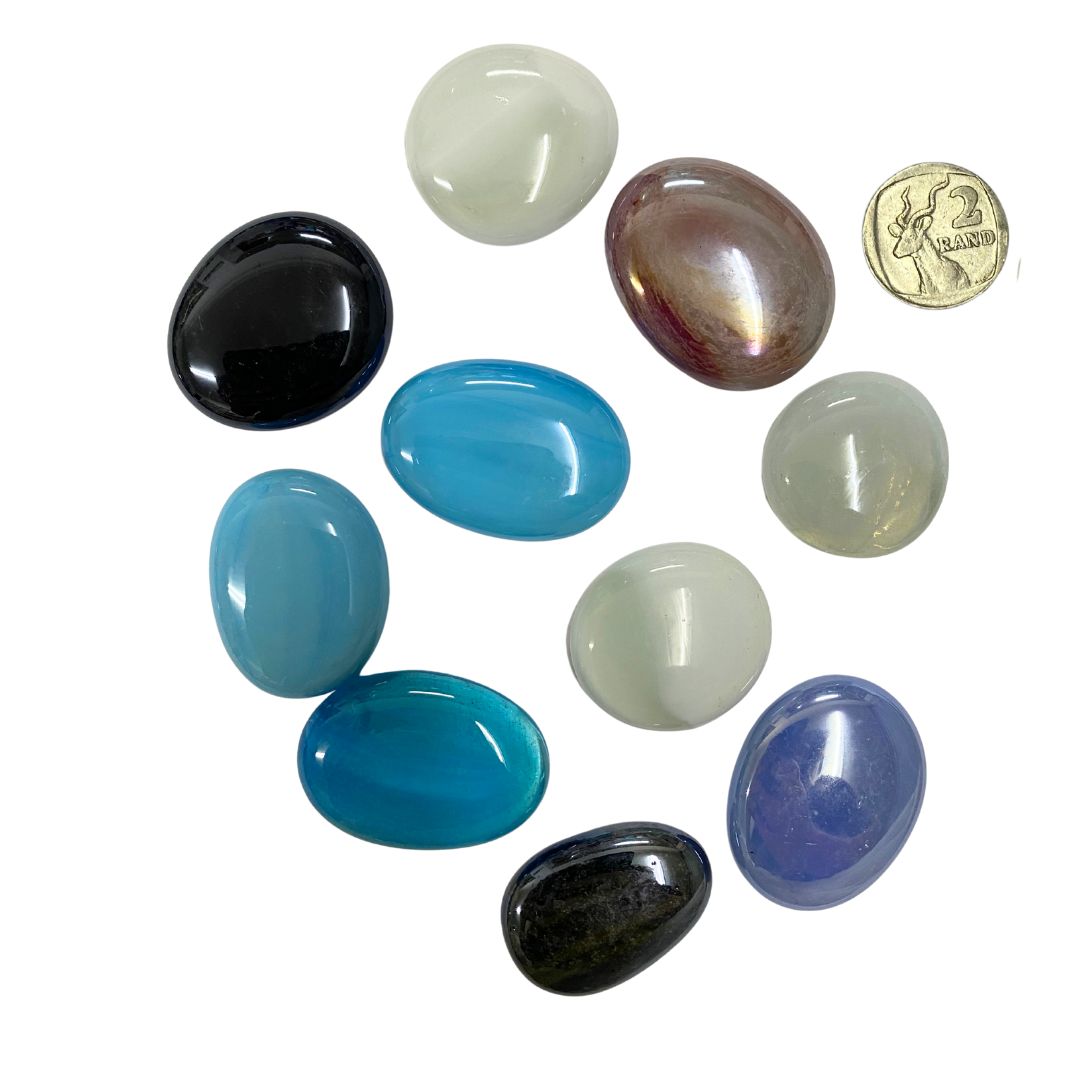 Solid Glass Pebble Mix 400g