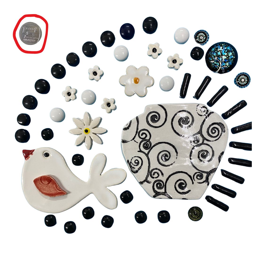 Craft/Mosaic Insert Collection - White and Black