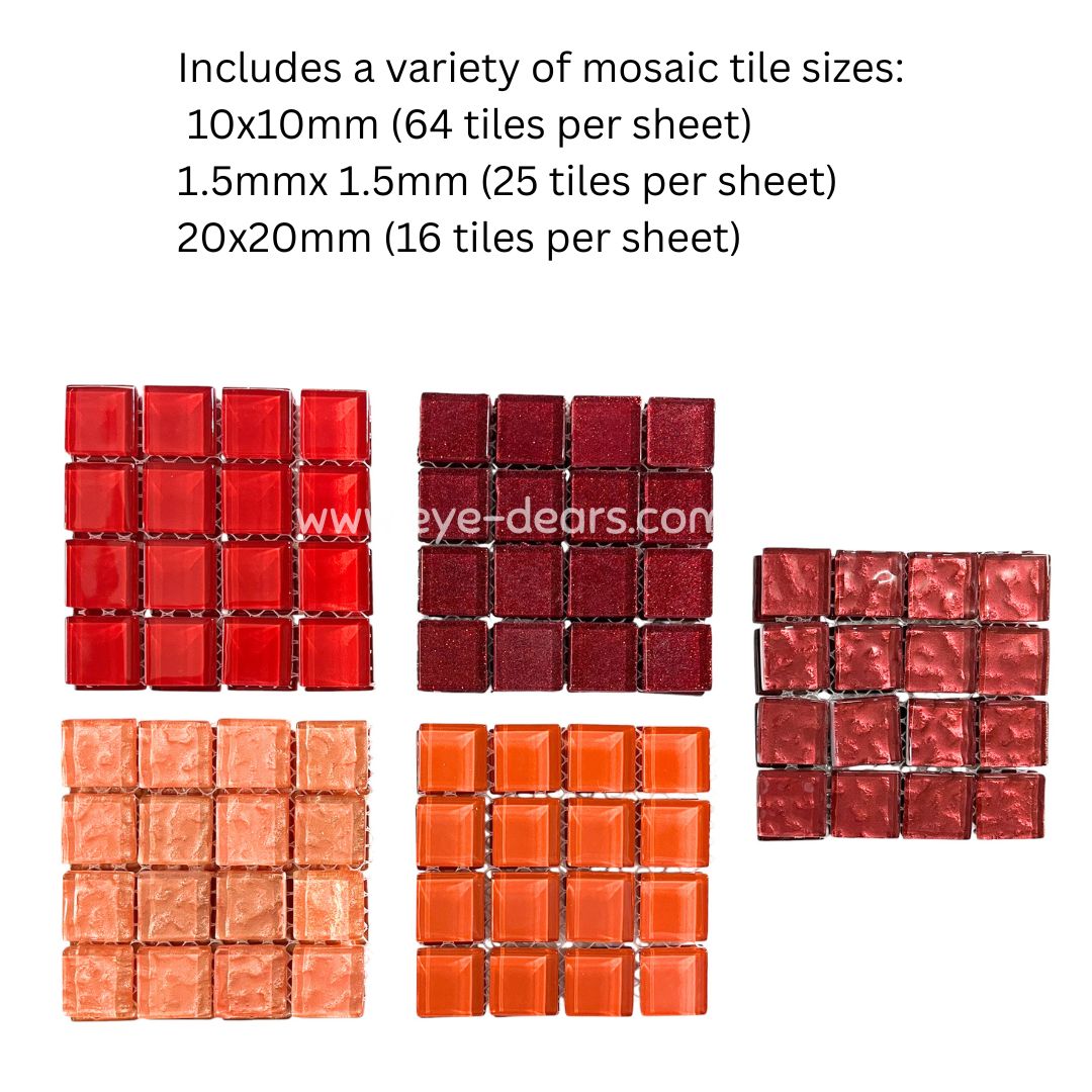 Mosaic Tiles Collection - Sunset Warmth Palette