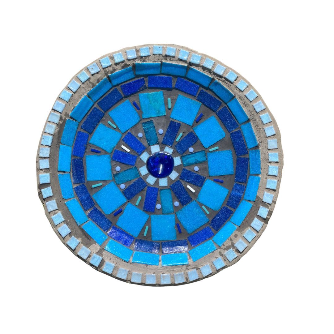 Bird Bath Mosaic Kit (Blue)