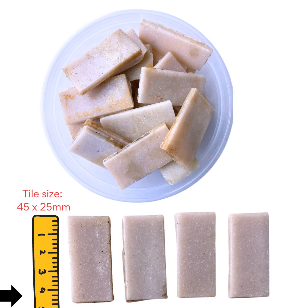 Mosaic Tiles Whole Soft Peach 960g (Small tiles for crafting)