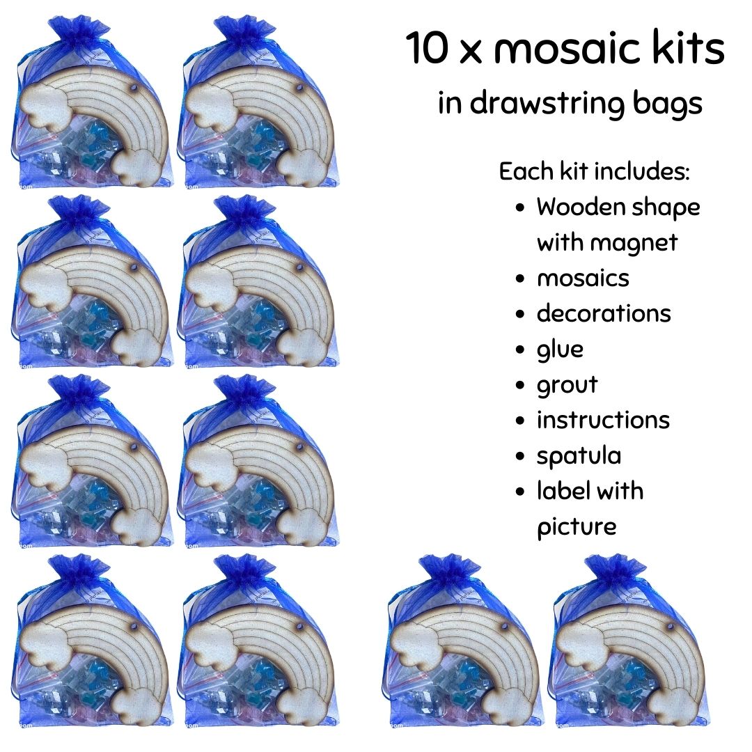 Mosaic Craft Kit with Magnet- Rainbow (Small)
