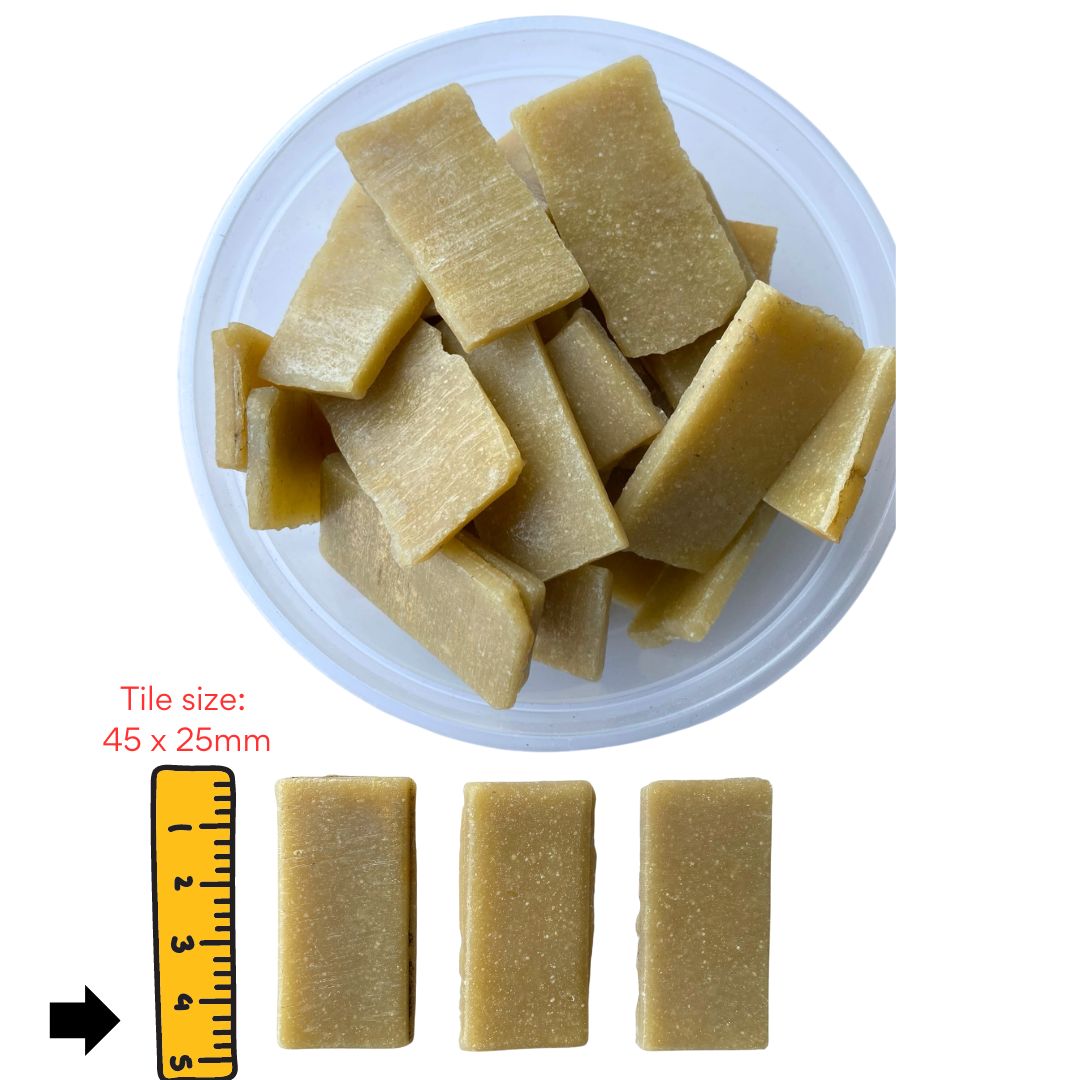 Mosaic Tiles Rustic Whole Butterscotch 960g (Small tiles for crafting)