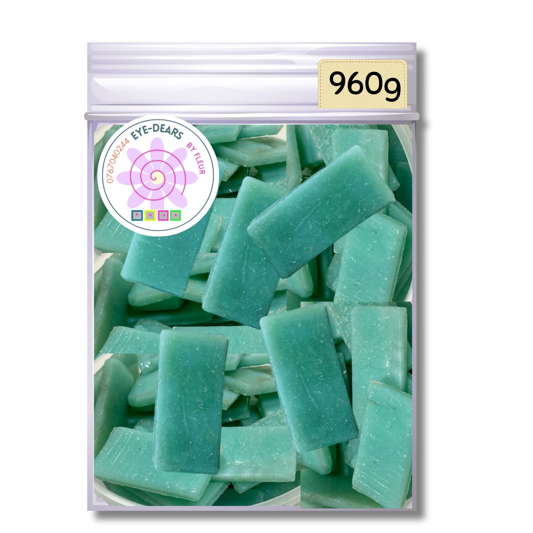 Mosaic Tiles Rustic Whole Soft Turquoise 960g (small tiles for crafting)