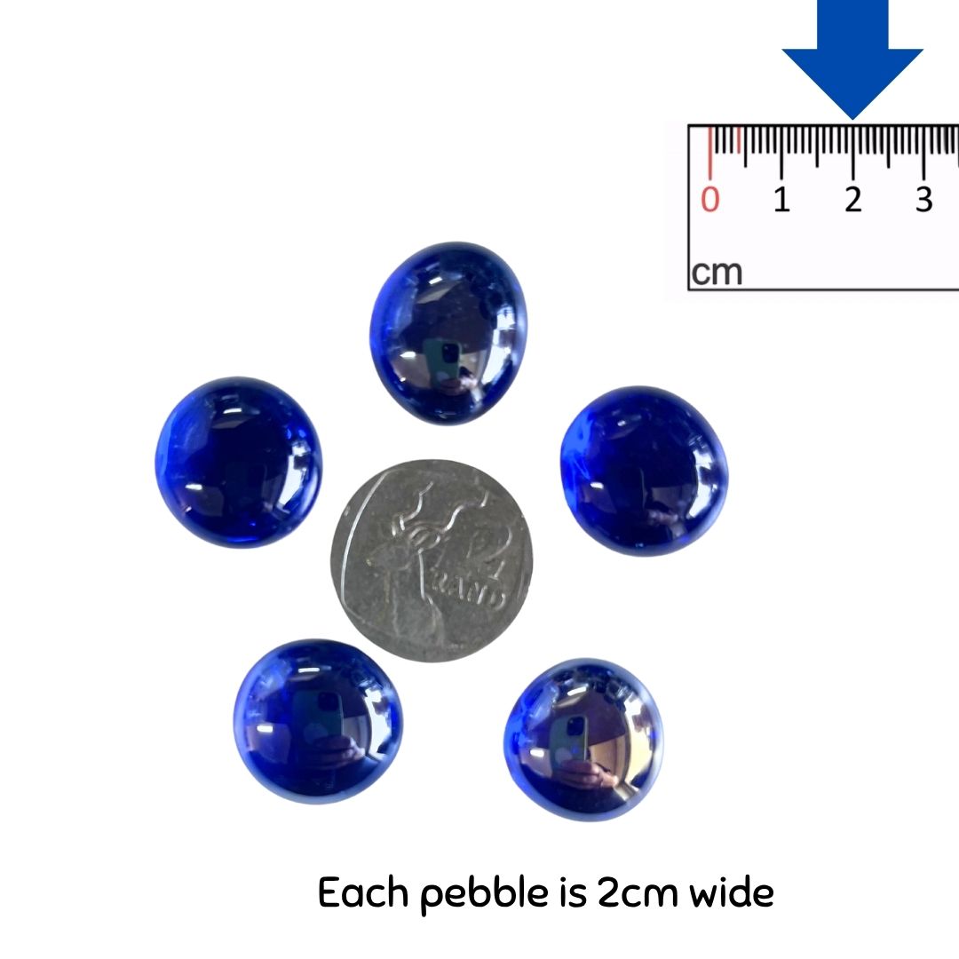 Blue Small Pebbles x 5