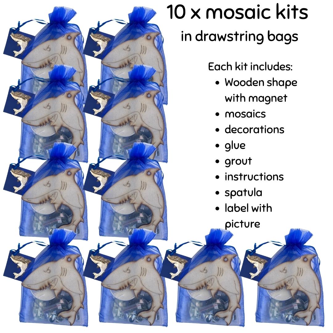 Mosaic Craft Kit with Magnet - Shark (Medium)