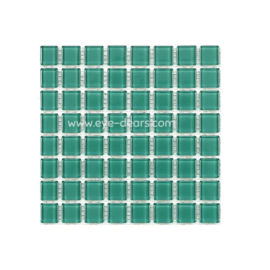Mosaic Tiles - Turquoise Glass 10x10mm