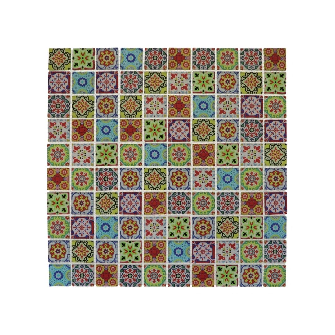 Decor Tiles - Mixed Patterned Glass 23mm