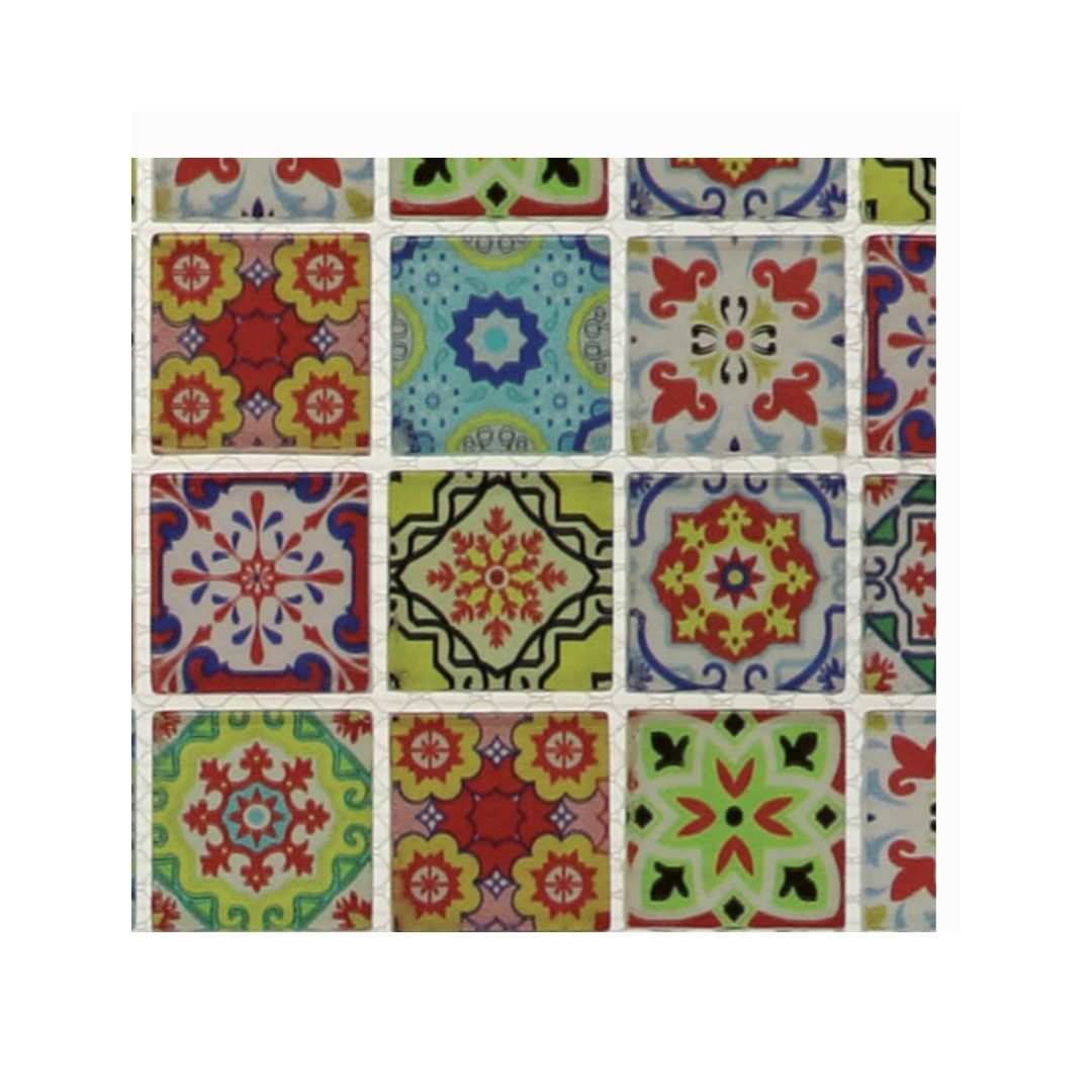 Decor Tiles - Mixed Patterned Glass 23mm