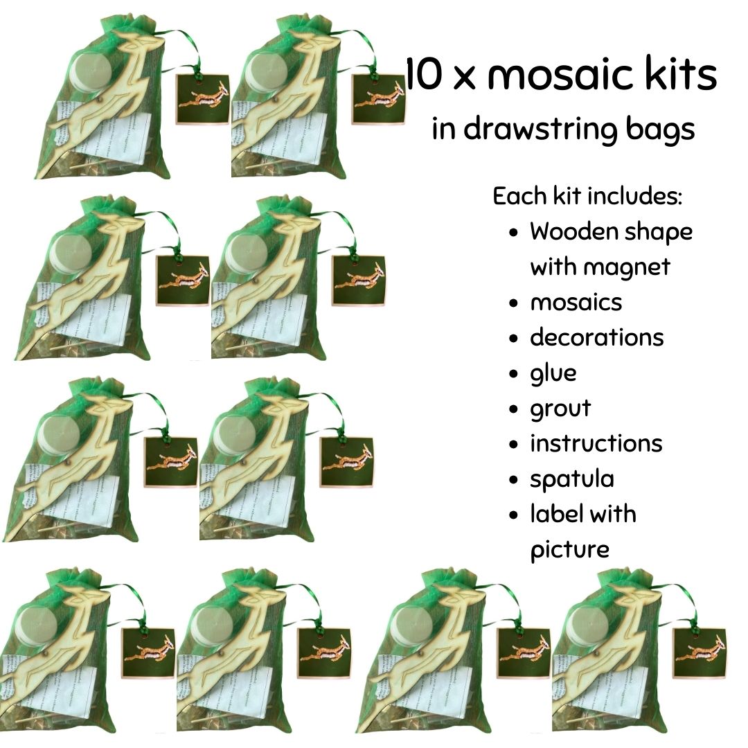 Mosaic Craft Kit with Magnet- Springbok (Small)