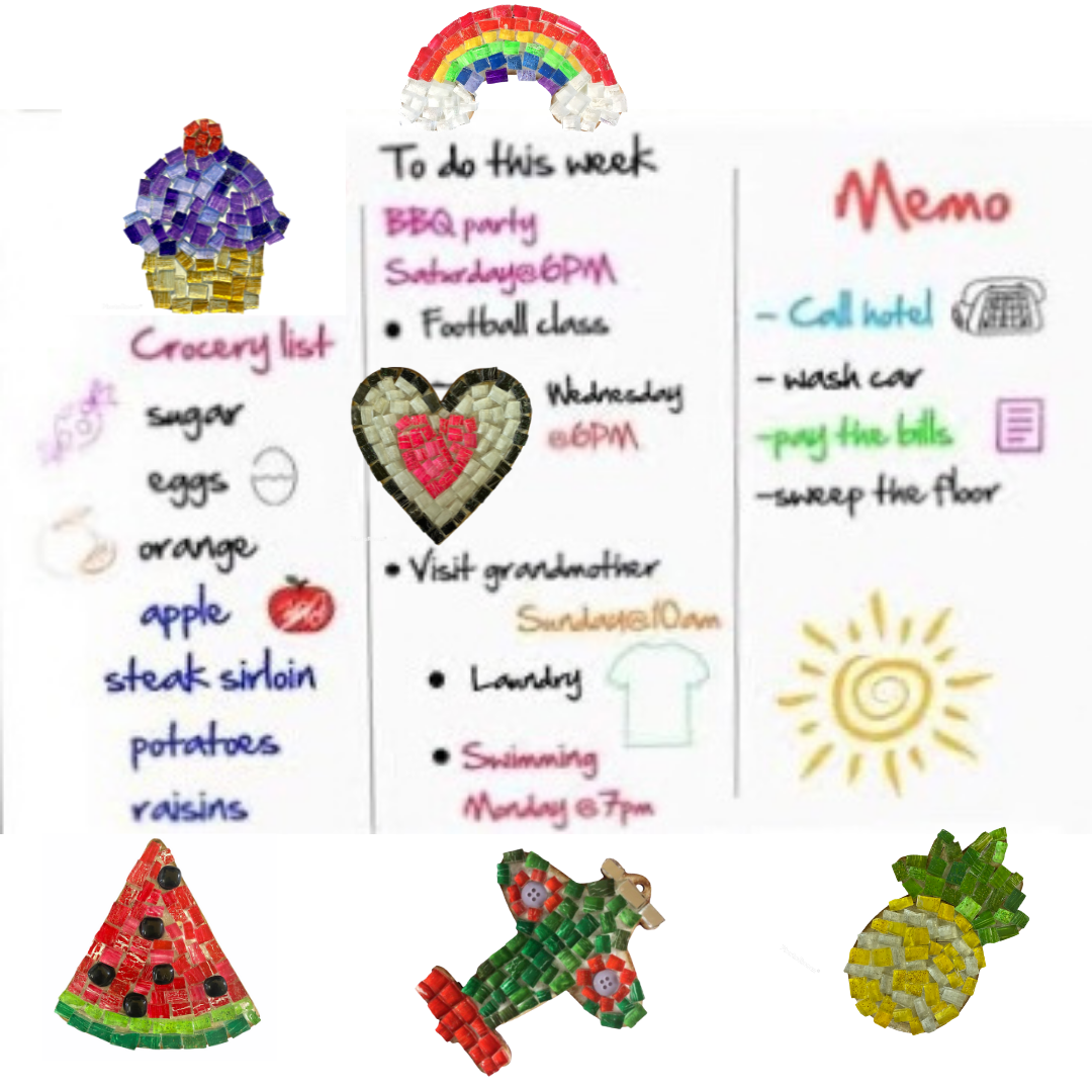 Single - Mosaic Craft Kit with Magnet - Watermelon (Small)