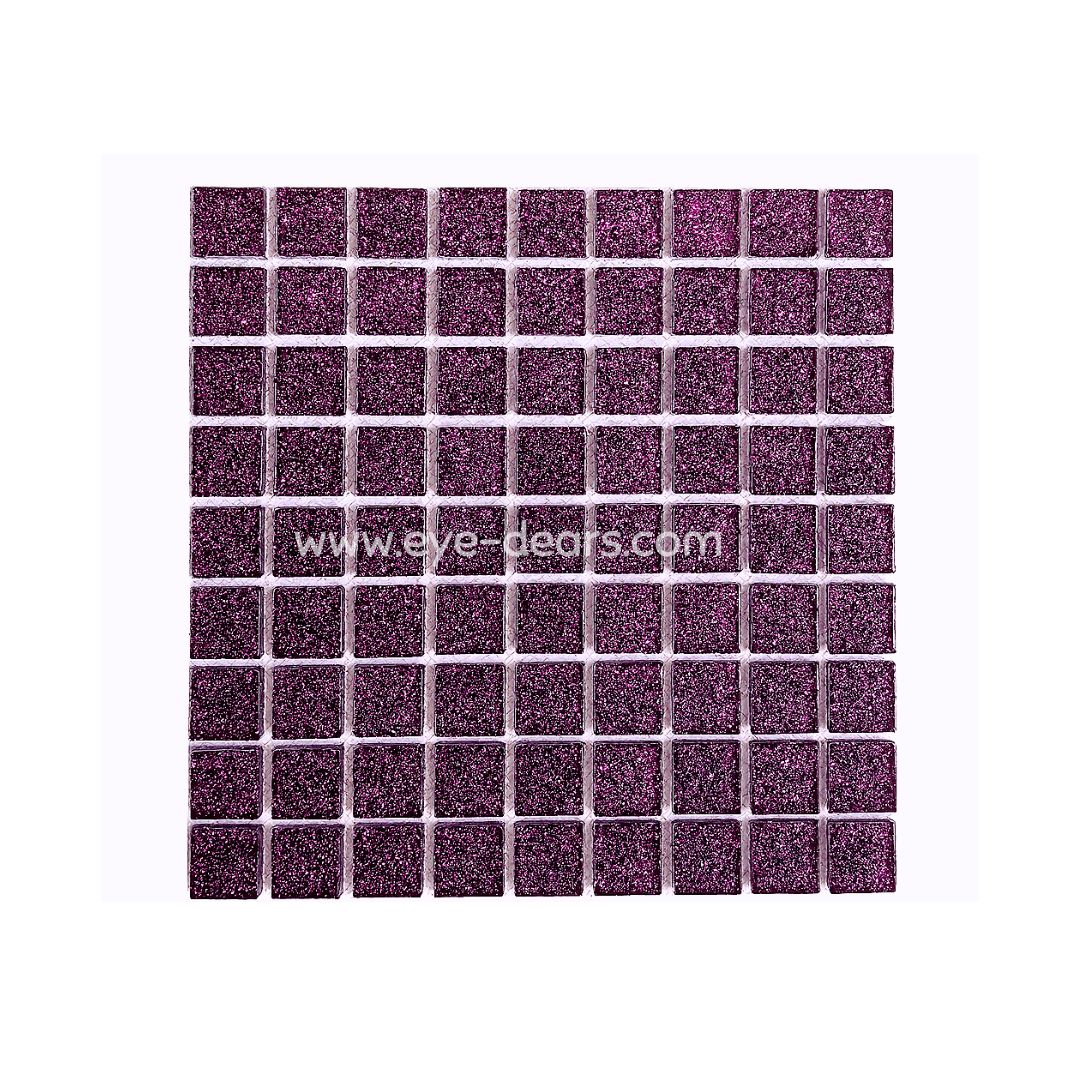 Mosaic Tiles- Single Purple Glitter (10x10mm)