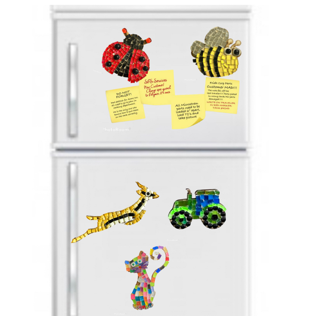 Mosaic Craft Kit with Magnet- Cat (Small)