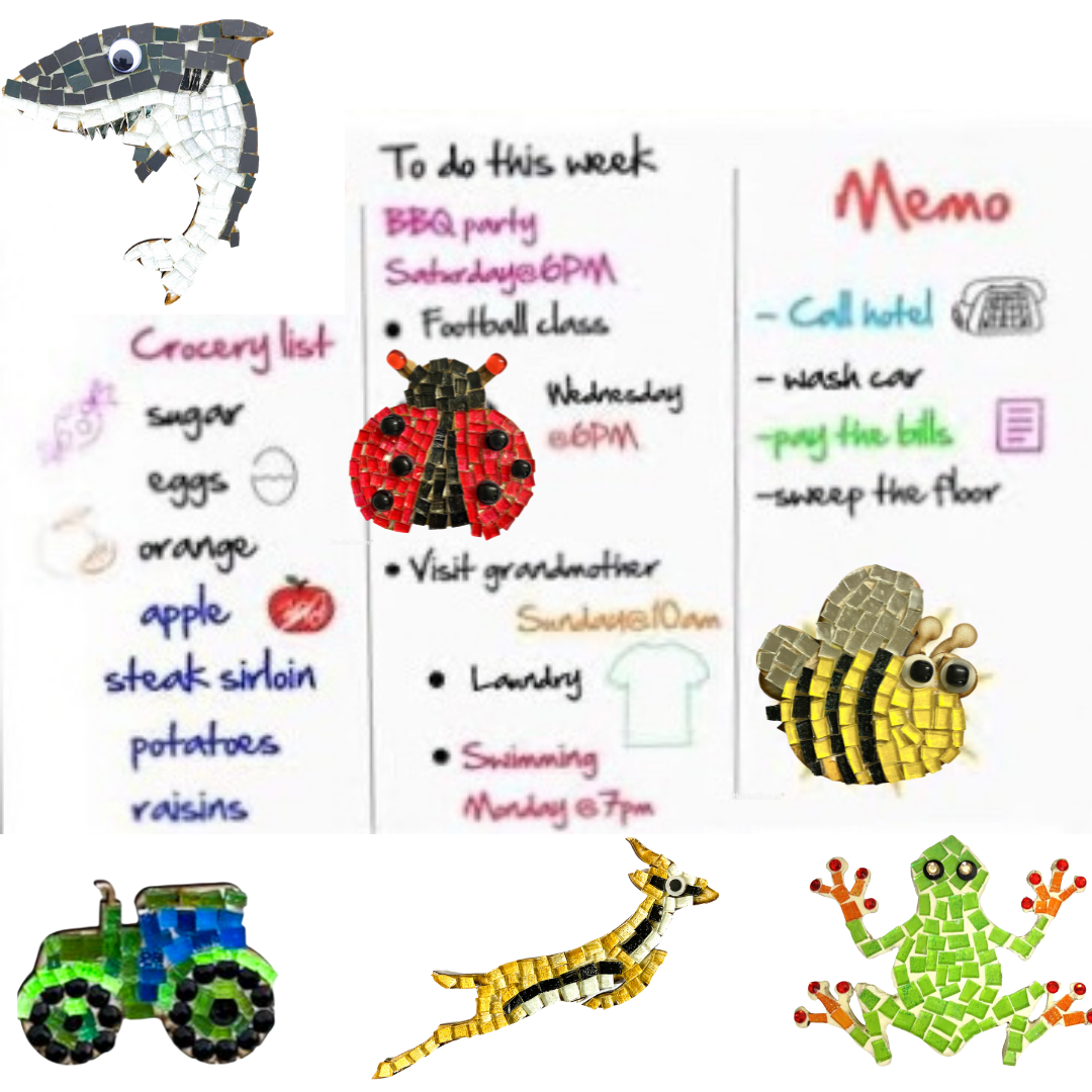 Bulk - Mosaic Craft Kit with Magnet - Shark (Medium)