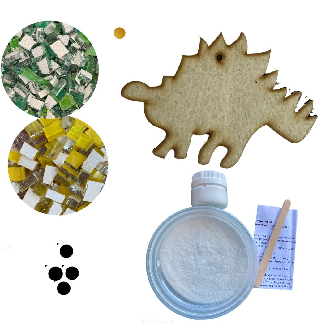 Mosaic Craft Kit with Magnet- Dinosaur (Small)
