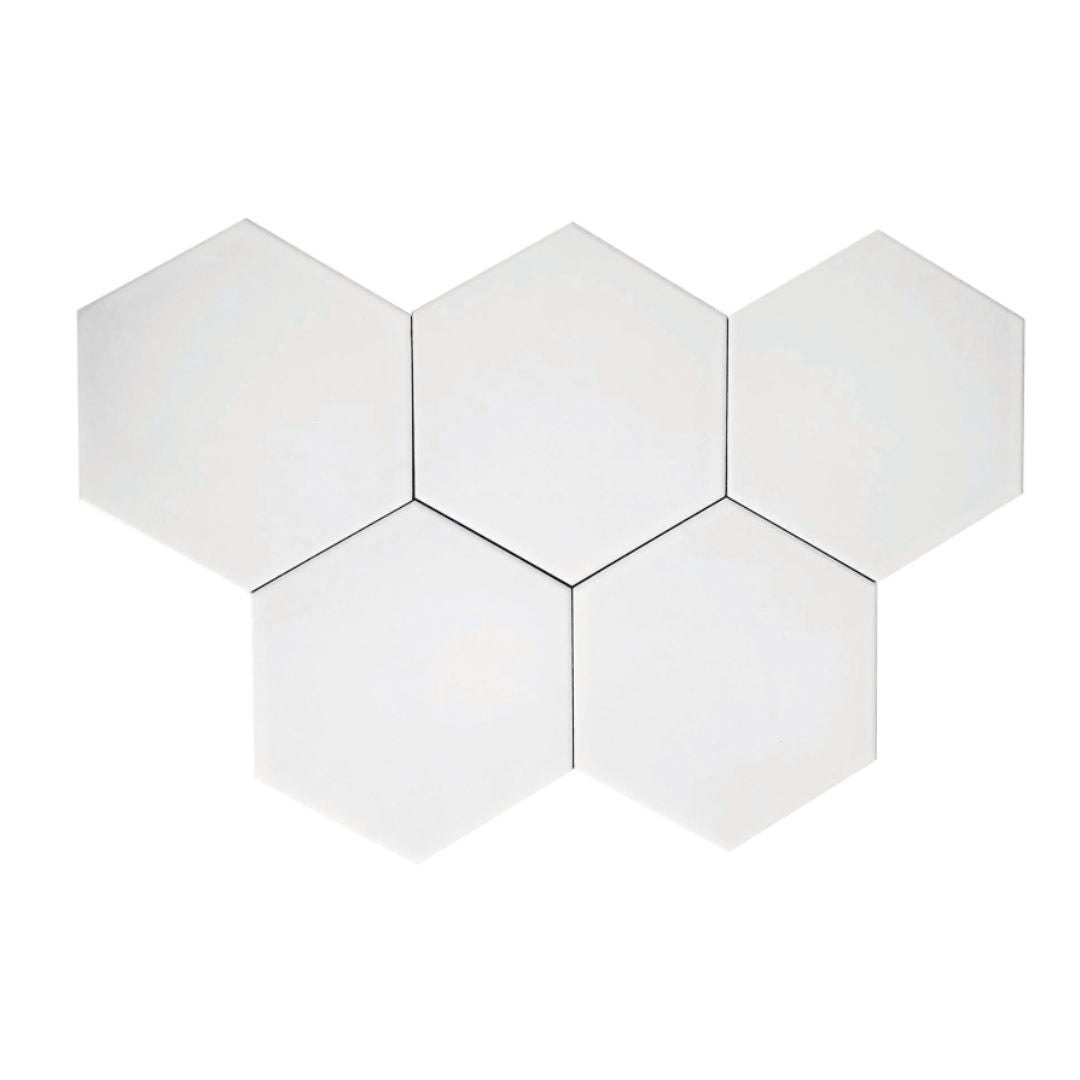 Decor Tiles - Hexagon Tile Matt White