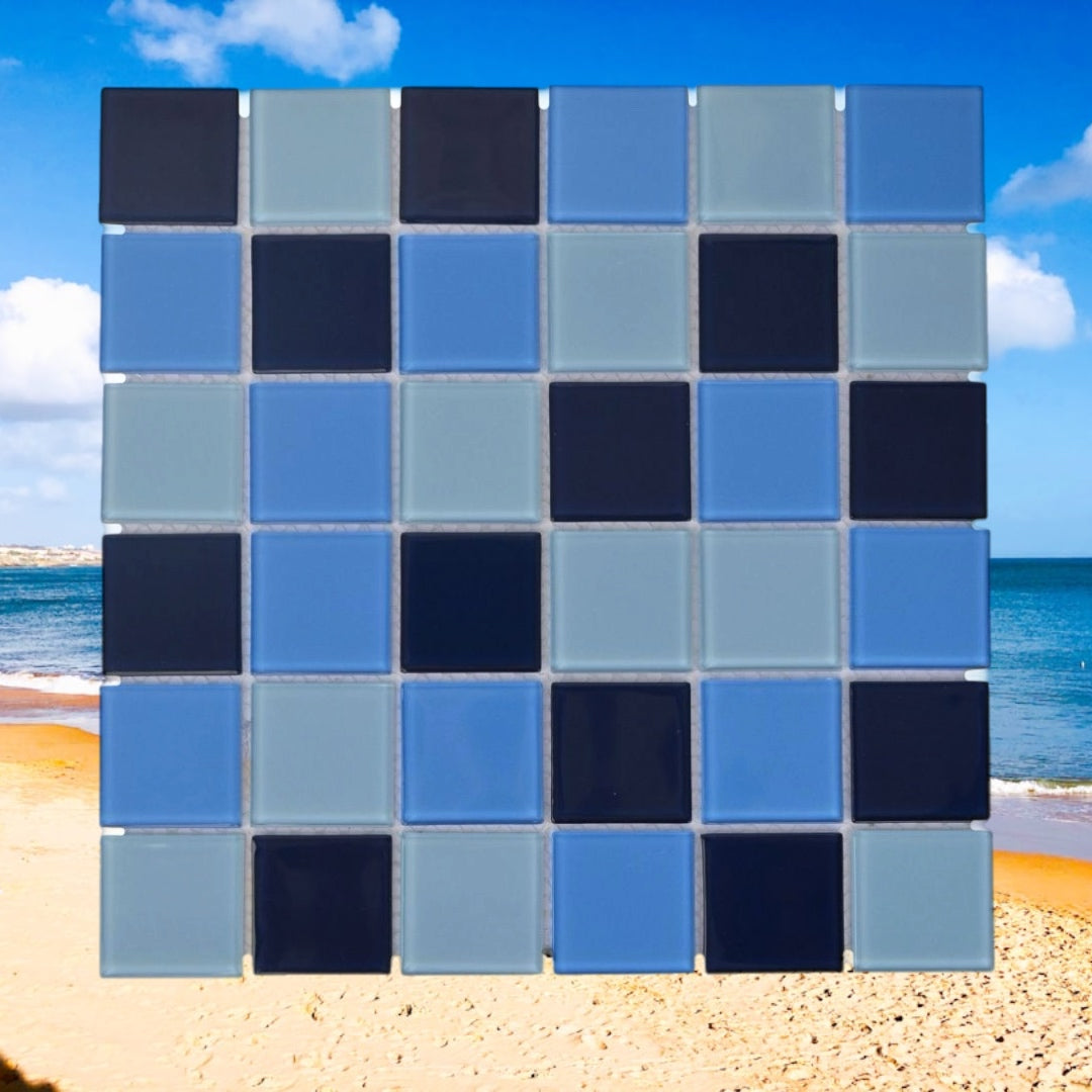 Decor Tiles - Ocean Blue Mix 48x48mm