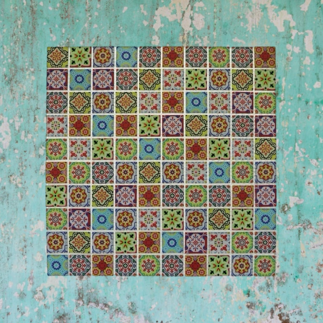 Decor Tiles - Mixed Patterned Glass 23mm