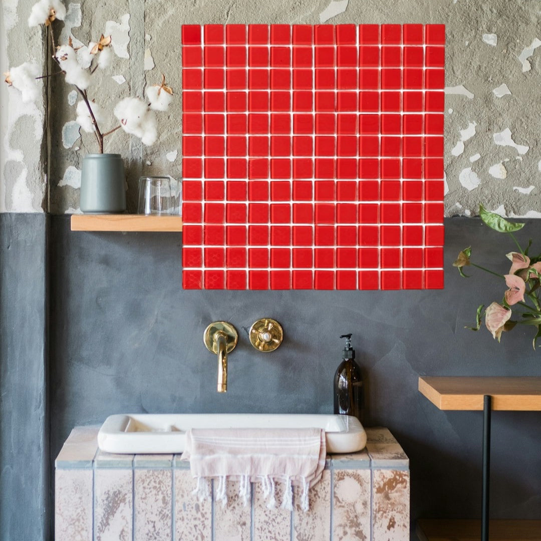 Decor Tiles - Post Box Red 23x23mm
