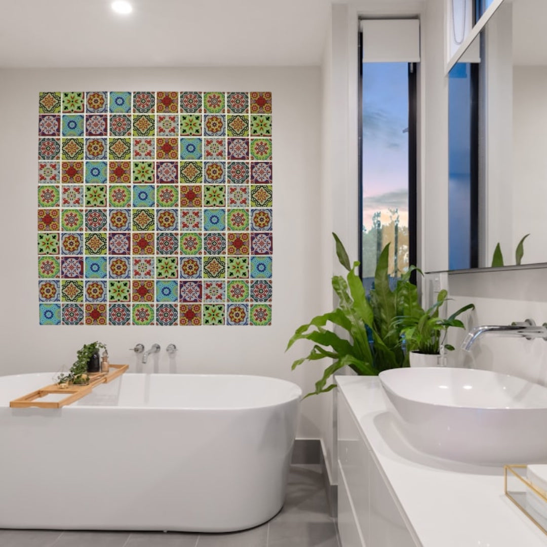 Decor Tiles - Mixed Patterned Glass 23mm