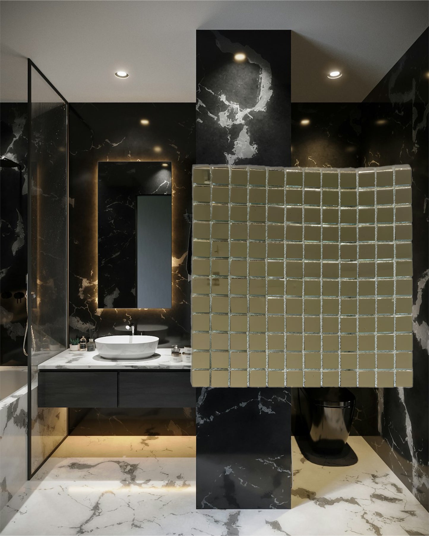 Decor Tiles - Mirror 48x48mm