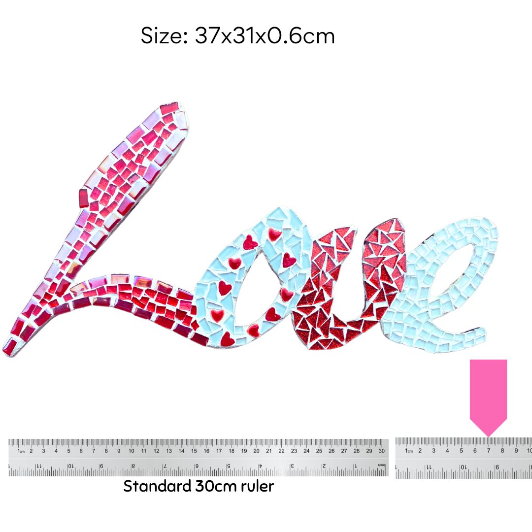 Mosaic Craft Kit for Adults - Love (Large)