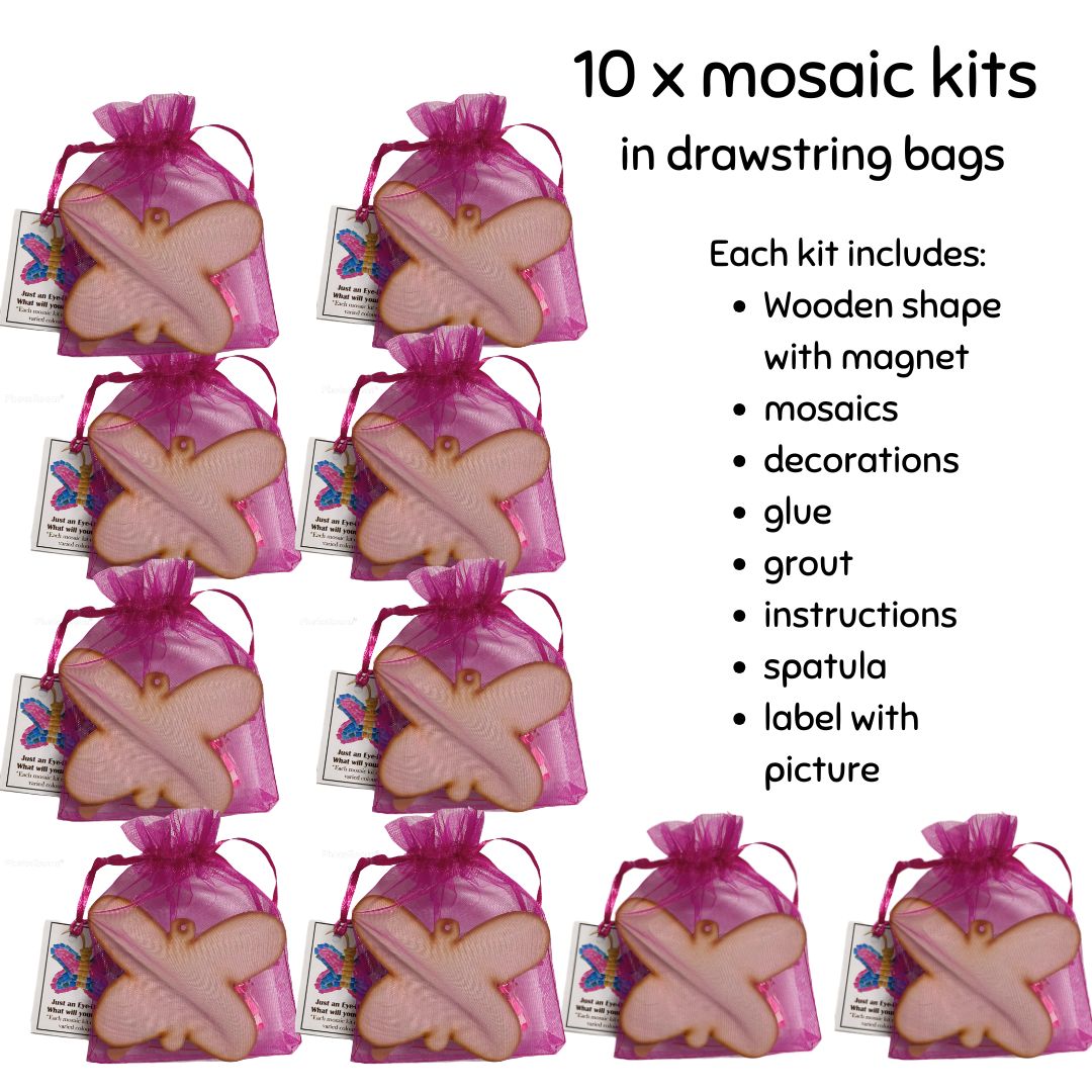 Mosaic Craft Kit with Magnet- Butterfly (Small)
