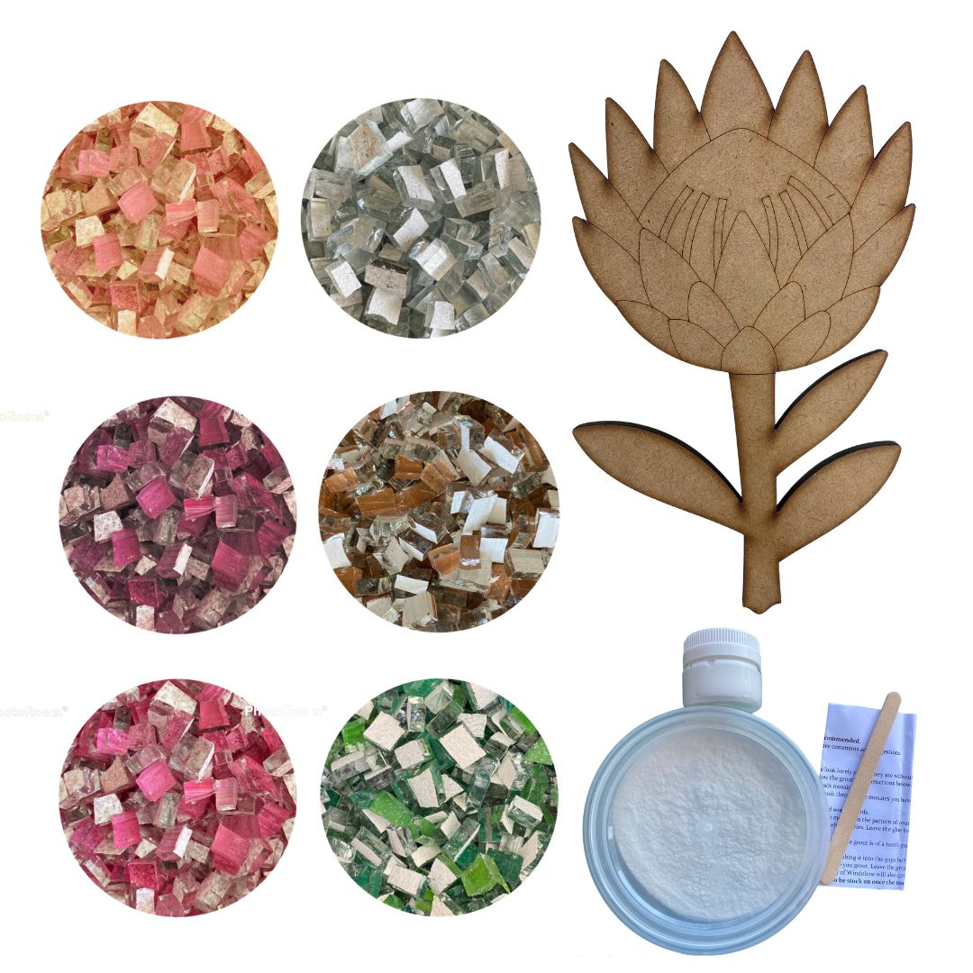 Mosaic Craft Kit for Adults - Protea (Large)