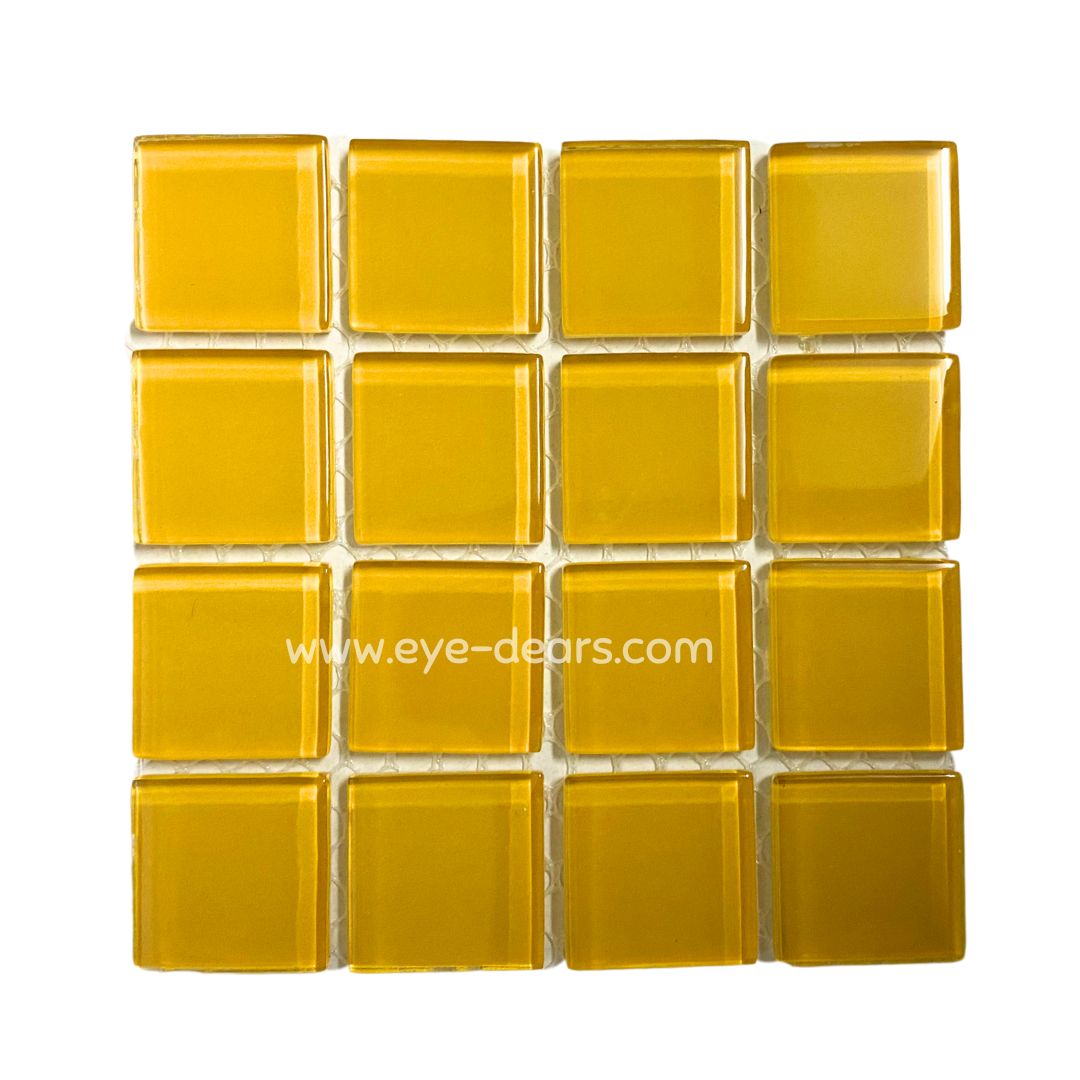Mosaic Tiles - Single Sheet Sunflower Yellow 23x23mm