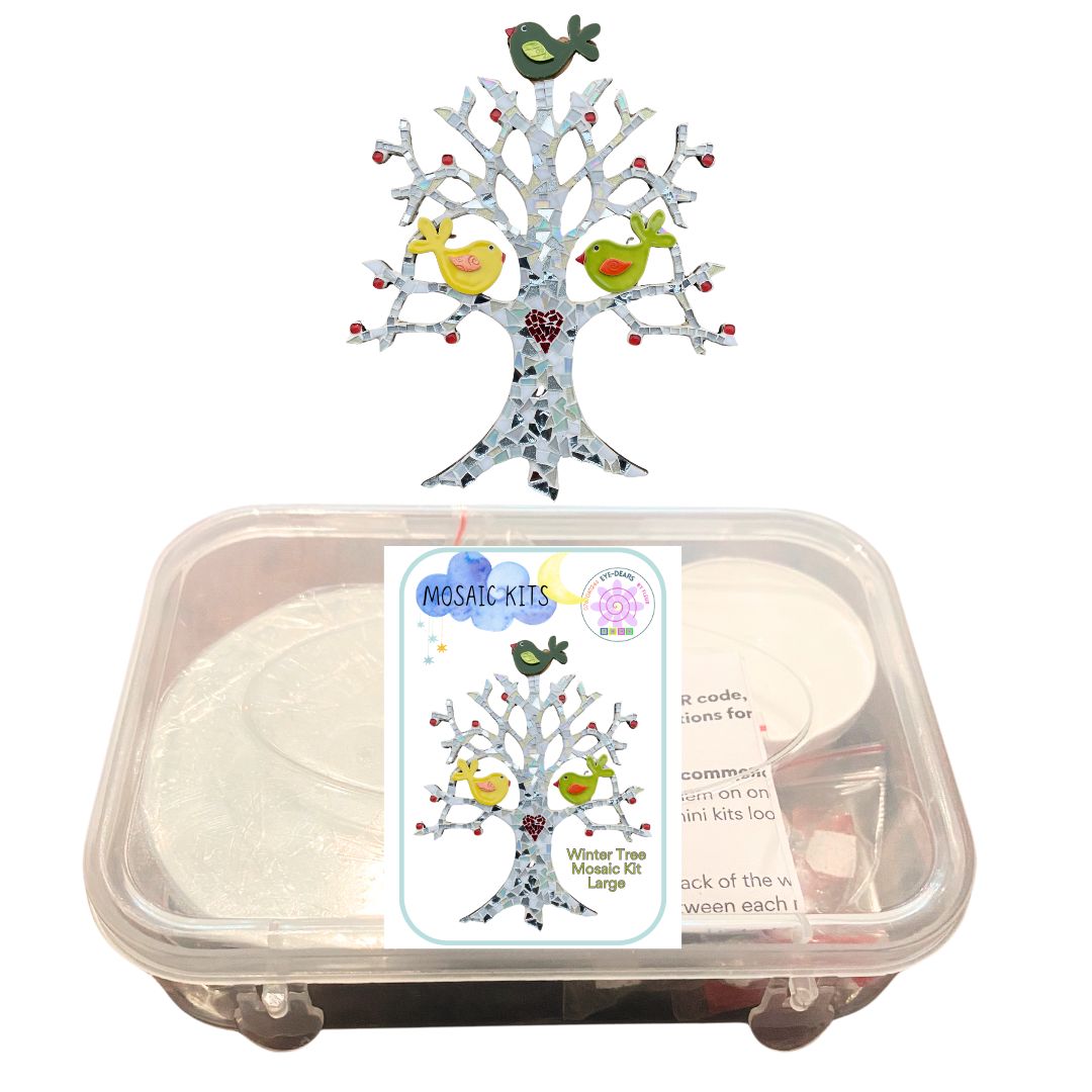 Mosaic Craft Kit for Adults - Winter Tree (Large)