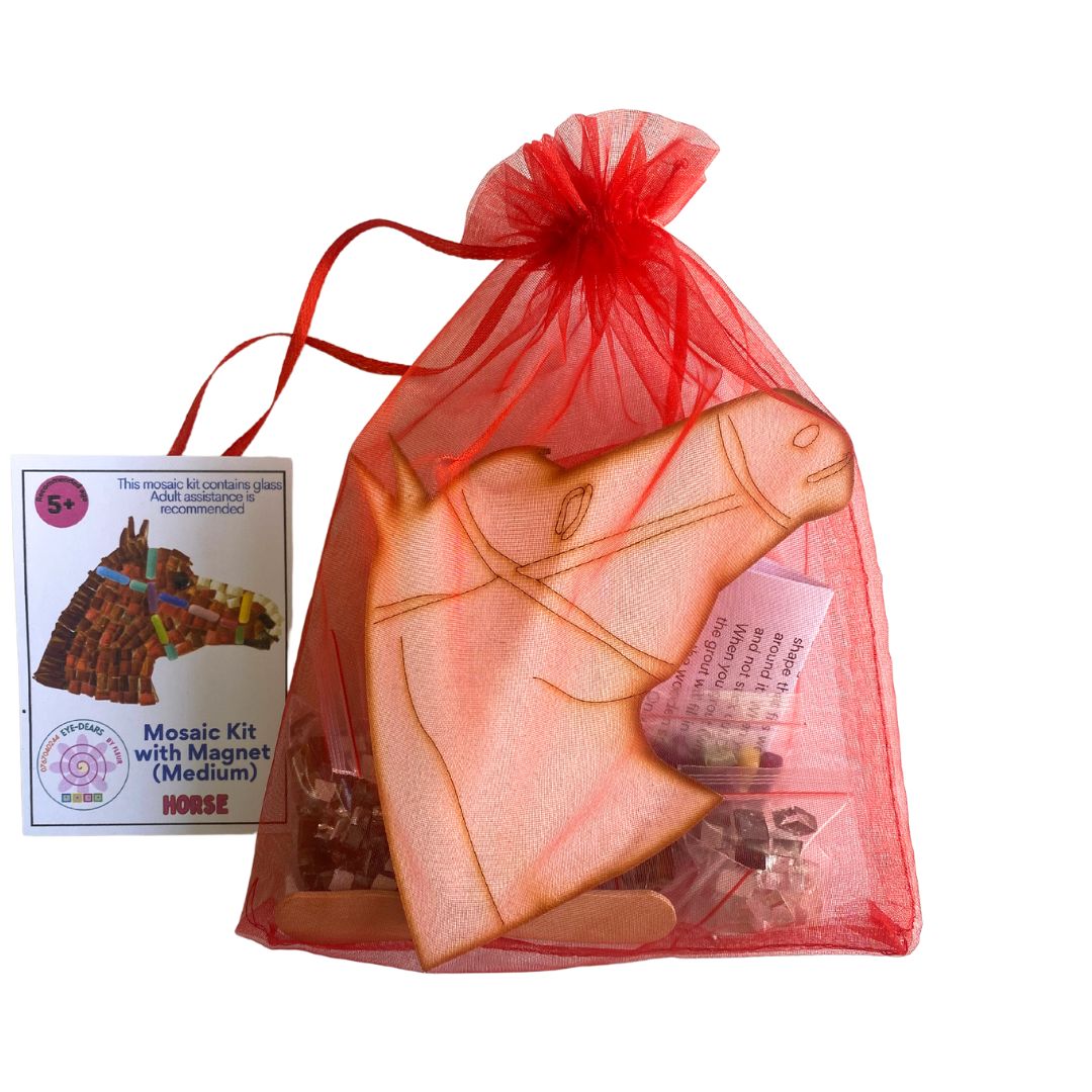 Single - Mosaic Craft Kit with Magnet - Horse (Medium)