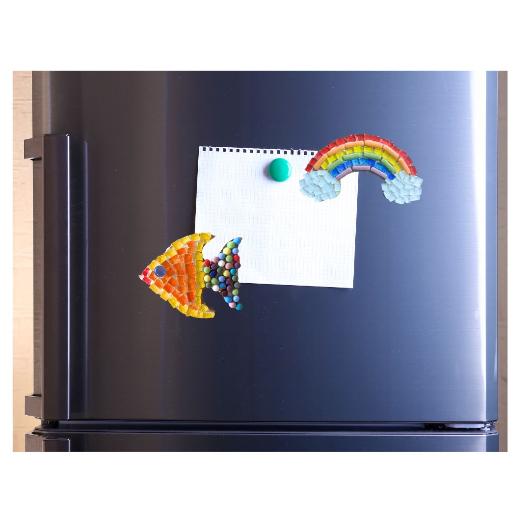 Single - Mosaic Craft Kit with Magnet - Fish (Small)