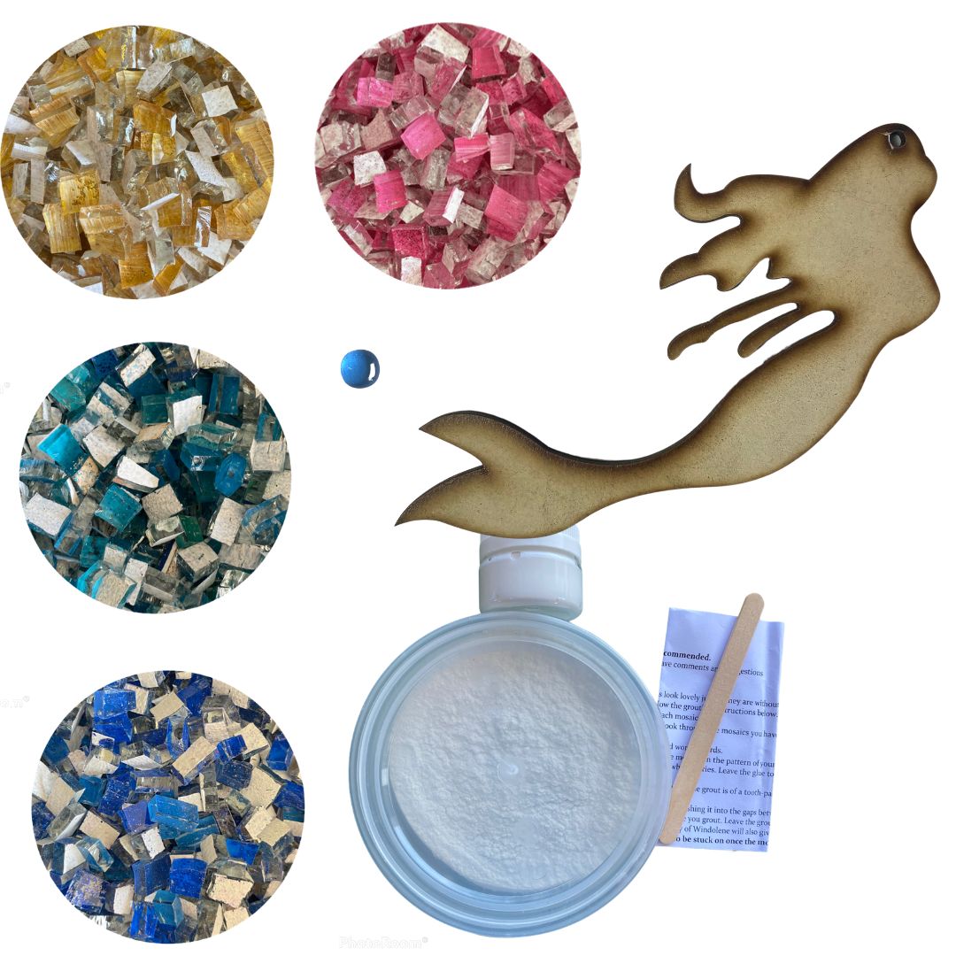 Mosaic Craft Kit with Magnet- Mermaid (Small)