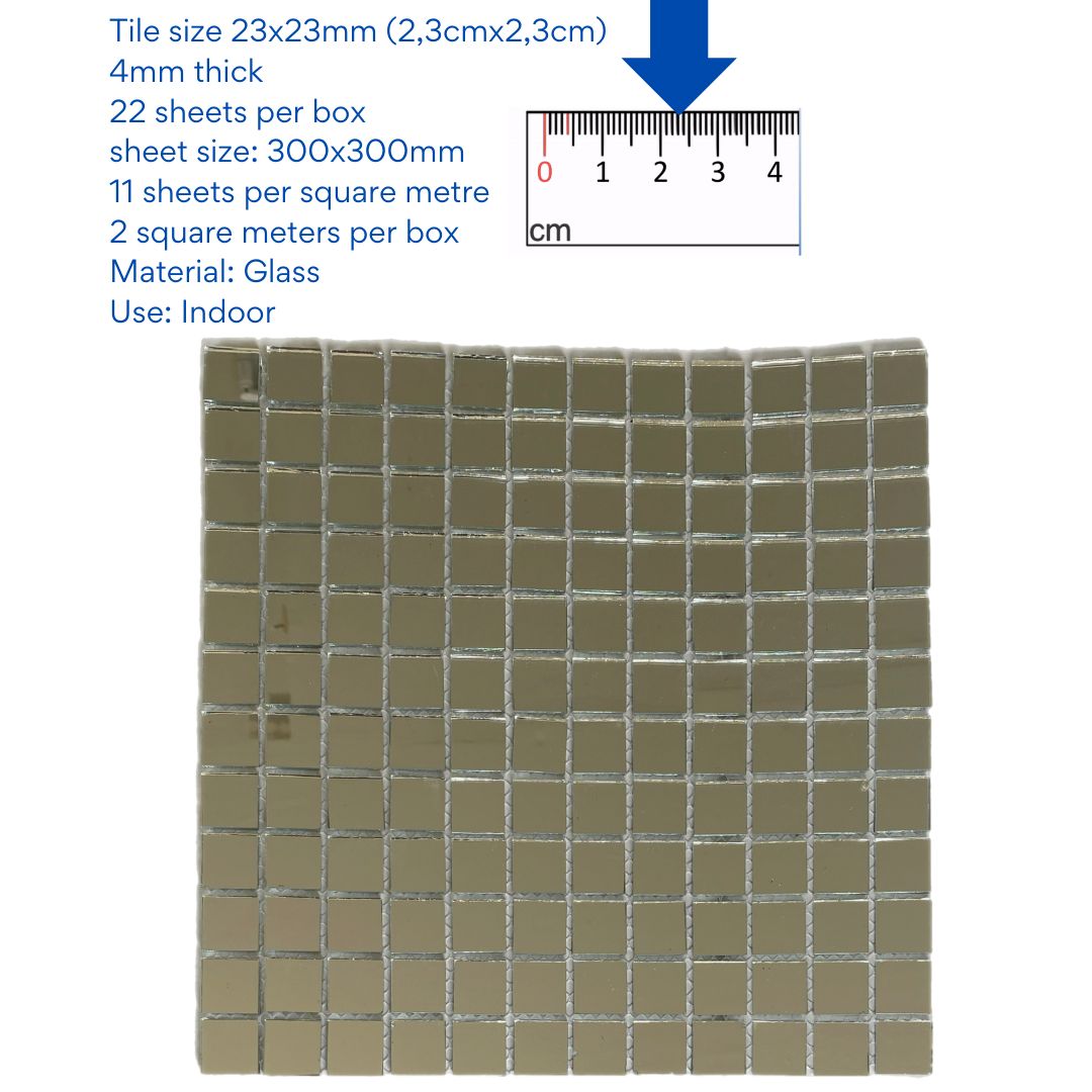 Decor Tiles - Mirror 23x23mm