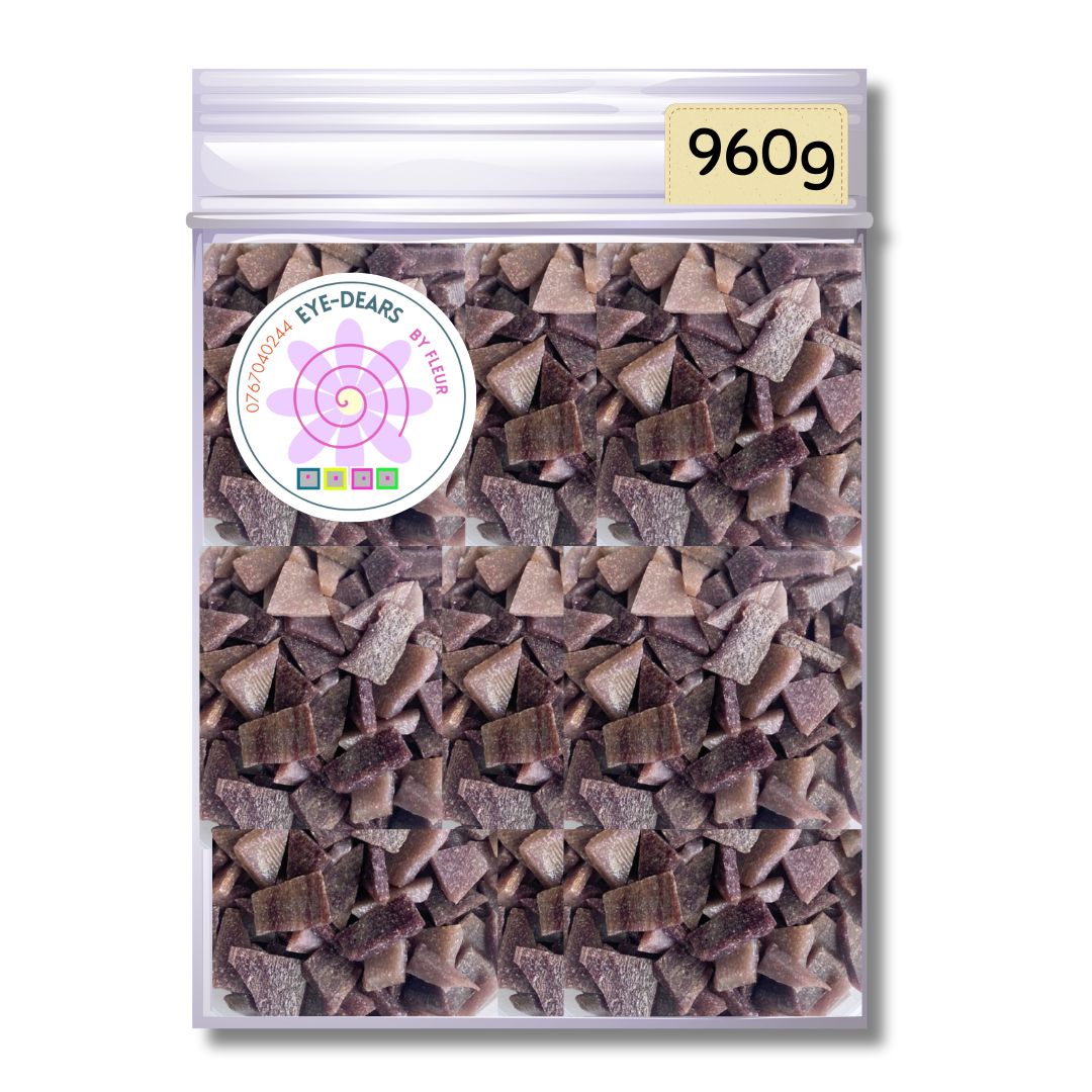 Mosaic Tiles Pre-cut Rustic Mixed Purple 960g (for crafting)