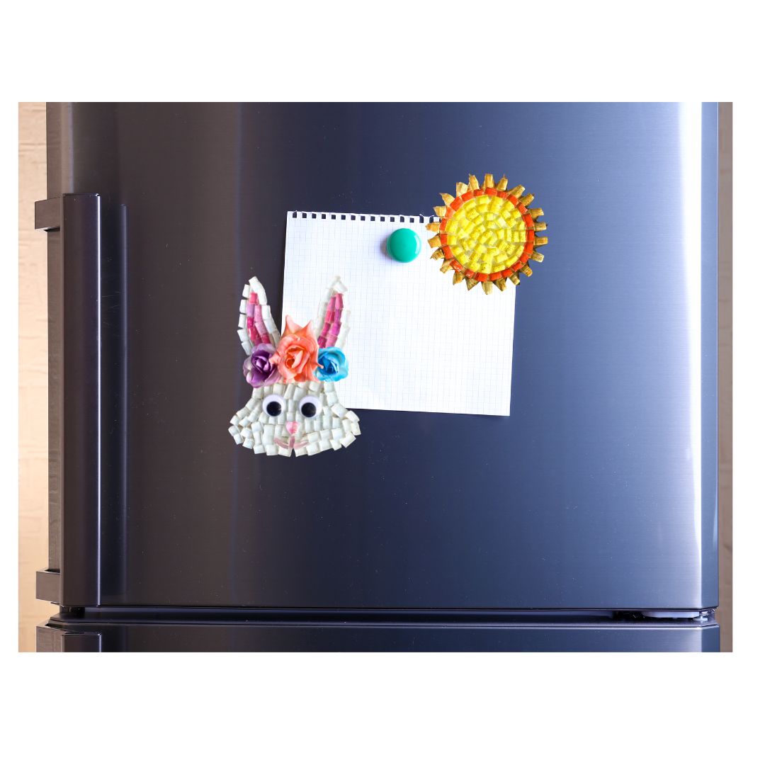 Mosaic Craft Kit with Magnet - Girl Bunny (Medium)
